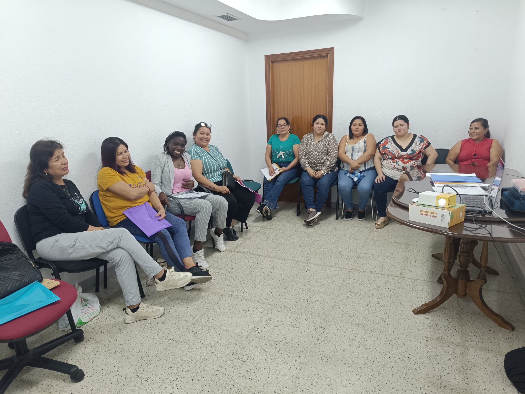 Mujeres migrantes participan en la defensa de sus derechos