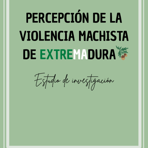 Estudio de investigación Percepción de la violencia machista en Extremadura